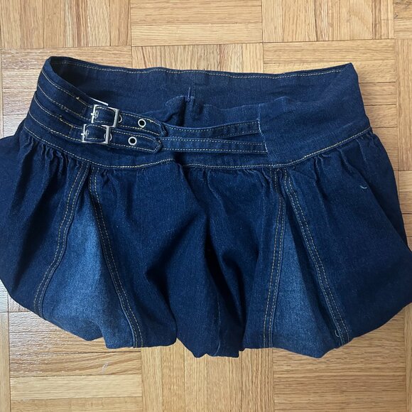 JEAN BUBBLE SKIRT - JADED LONDON AND EDIKTED - Picture 1 of 7